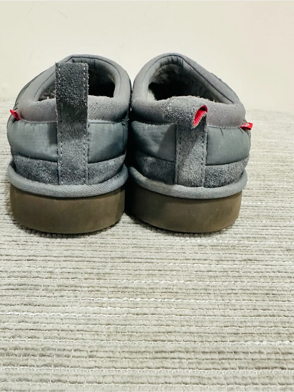 UGG Tasman LTA Thinsulate Greyhound Gray Mens Size 13 Slip On Slippers 1127735‎